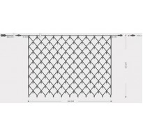 ΚΟΥΡΤΙΝΑ ΔΙΧΤΥ 240 LED 2Μ X1.5M ΕΠΕΚΤΕΙΝΟΜΕΝΗ ΜΕ ΠΡΑΣΙΝΟ ΚΑΛΩΔΙΟ ΑΔΙΑΒΡΟΧΑ IP44 ΛΕΥΚΟ LED 7500K